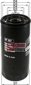 Clean Filters DF 887 - Eļļas filtrs www.autospares.lv
