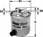 Clean Filters DN2722 - Degvielas filtrs www.autospares.lv