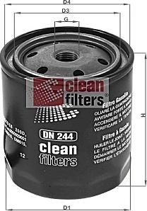 Clean Filters DN 244 - Degvielas filtrs www.autospares.lv