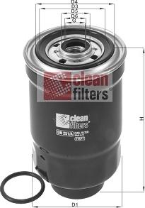 Clean Filters DN 251/A - Degvielas filtrs www.autospares.lv