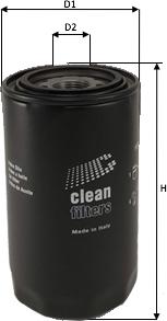 Clean Filters DO1875 - Eļļas filtrs www.autospares.lv