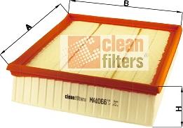 Clean Filters MA1066 - Gaisa filtrs www.autospares.lv