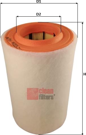 Clean Filters MA3505 - Gaisa filtrs www.autospares.lv