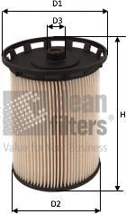 Clean Filters MG3633 - Degvielas filtrs www.autospares.lv
