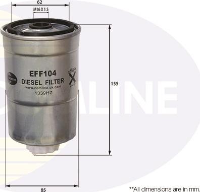 Comline EFF104 - Degvielas filtrs www.autospares.lv
