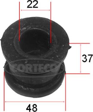 Corteco 80001169 - Bukse, Stabilizators www.autospares.lv