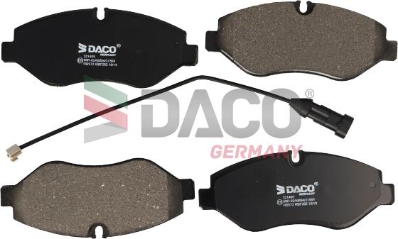DACO Germany 321405 - Bremžu uzliku kompl., Disku bremzes www.autospares.lv