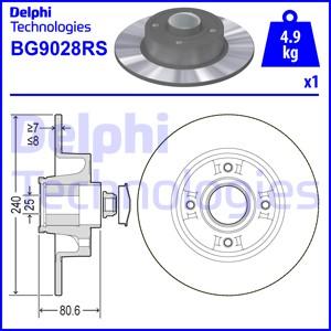 Delphi BG9028RS - Bremžu diski www.autospares.lv