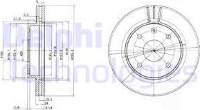 Delphi BG4003 - Bremžu diski www.autospares.lv