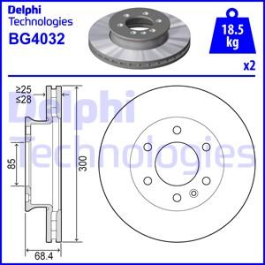 Delphi BG4032 - Bremžu diski www.autospares.lv
