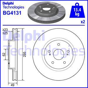 Delphi BG4131 - Bremžu diski www.autospares.lv