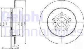 Delphi BG4201C - Bremžu diski www.autospares.lv