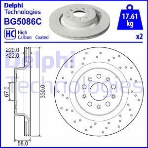 Delphi BG5086C - Bremžu diski www.autospares.lv