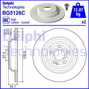Delphi BG5126C - Bremžu diski www.autospares.lv