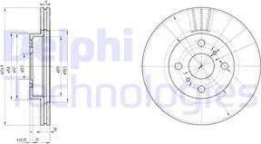 Delphi BG3520 - Bremžu diski www.autospares.lv