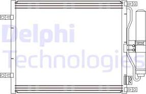 Delphi CF20245 - Kondensators, Gaisa kond. sistēma www.autospares.lv