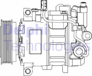 Delphi CS20476 - Kompresors, Gaisa kond. sistēma www.autospares.lv