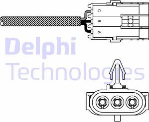 Delphi ES10995-12B1 - Lambda zonde www.autospares.lv