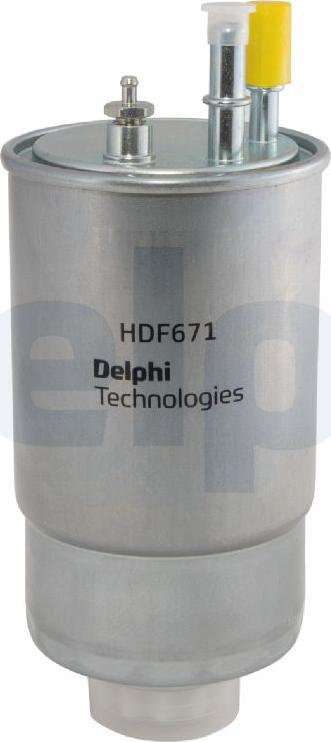 Delphi HDF671 - Degvielas filtrs www.autospares.lv