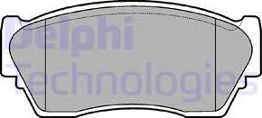 Delphi LP804 - Bremžu uzliku kompl., Disku bremzes www.autospares.lv