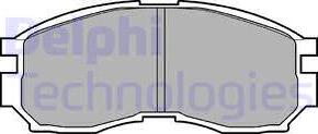 Delphi LP803 - Bremžu uzliku kompl., Disku bremzes www.autospares.lv