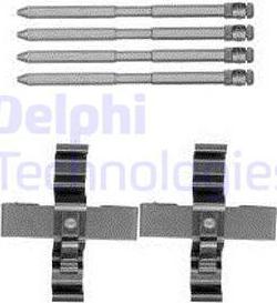 Delphi LX0569 - Piederumu komplekts, Disku bremžu uzlikas www.autospares.lv