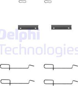 Delphi LX0142 - Piederumu komplekts, Disku bremžu uzlikas www.autospares.lv