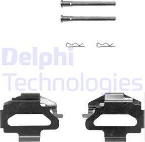 Delphi LX0150 - Piederumu komplekts, Disku bremžu uzlikas www.autospares.lv