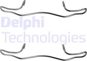 Delphi LX0326 - Piederumu komplekts, Disku bremžu uzlikas www.autospares.lv