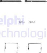Delphi LX0264 - Piederumu komplekts, Disku bremžu uzlikas www.autospares.lv