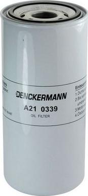 Denckermann A210339 - Eļļas filtrs www.autospares.lv