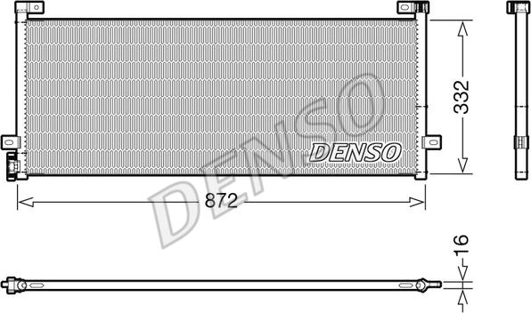 Denso DCN99072 - Kondensators, Gaisa kond. sistēma www.autospares.lv