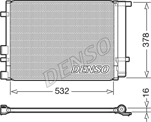Denso DCN41005 - Kondensators, Gaisa kond. sistēma www.autospares.lv