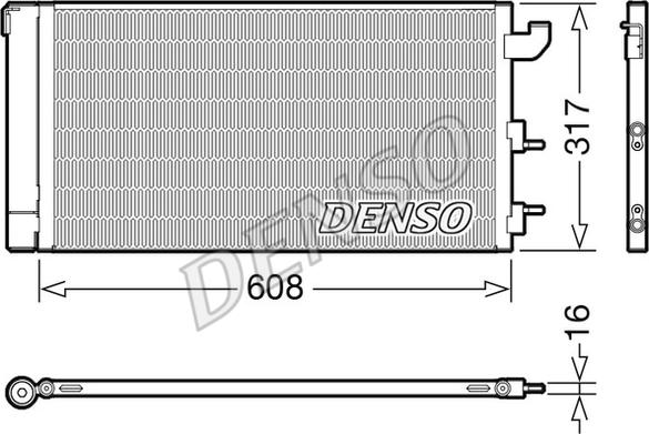Denso DCN09144 - Kondensators, Gaisa kond. sistēma www.autospares.lv