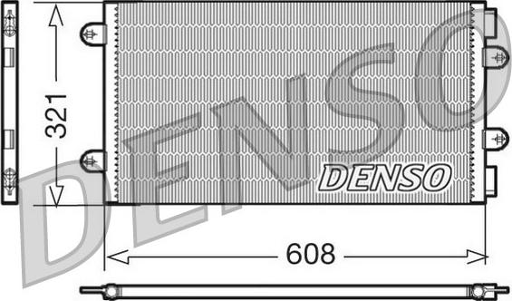 Denso DCN09104 - Kondensators, Gaisa kond. sistēma www.autospares.lv