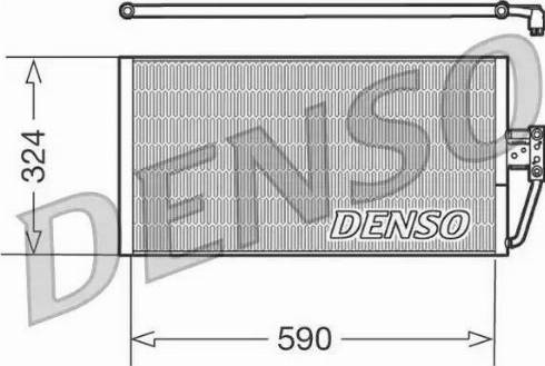 Denso DCN05006 - Kondensators, Gaisa kond. sistēma www.autospares.lv