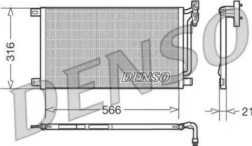 Denso DCN05003 - Kondensators, Gaisa kond. sistēma www.autospares.lv