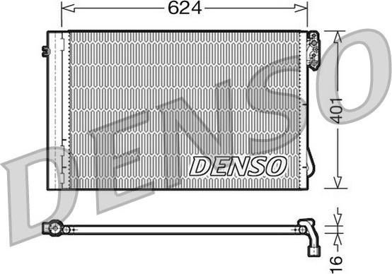 Denso DCN05011 - Kondensators, Gaisa kond. sistēma www.autospares.lv