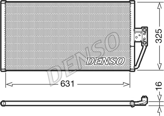 Denso DCN05021 - Kondensators, Gaisa kond. sistēma www.autospares.lv