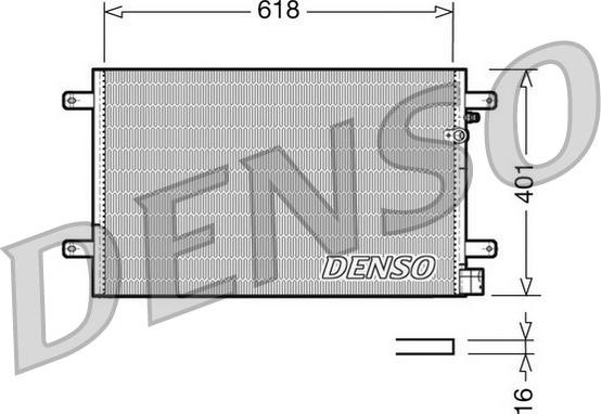 Denso DCN02006 - Kondensators, Gaisa kond. sistēma www.autospares.lv