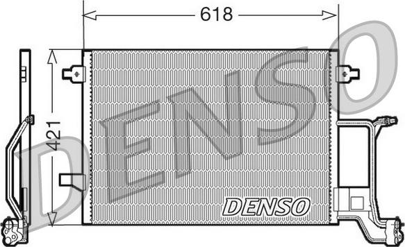 Denso DCN02015 - Kondensators, Gaisa kond. sistēma www.autospares.lv