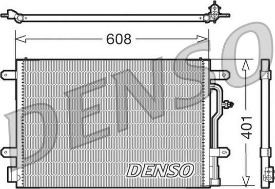 Denso DCN02012 - Kondensators, Gaisa kond. sistēma www.autospares.lv