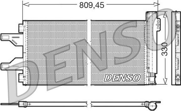 Denso DCN07050 - Kondensators, Gaisa kond. sistēma www.autospares.lv