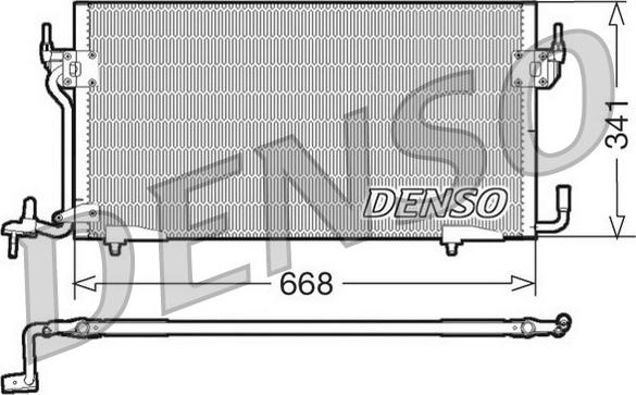 Denso DCN07060 - Kondensators, Gaisa kond. sistēma www.autospares.lv