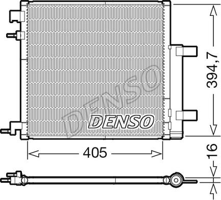 Denso DCN15006 - Kondensators, Gaisa kond. sistēma www.autospares.lv