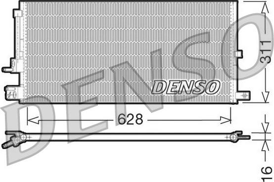 Denso DCN11007 - Kondensators, Gaisa kond. sistēma www.autospares.lv