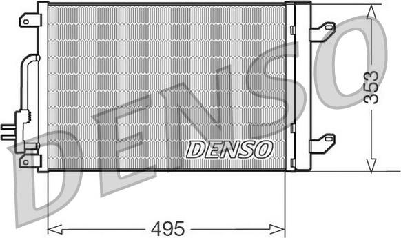 Denso DCN13015 - Kondensators, Gaisa kond. sistēma www.autospares.lv