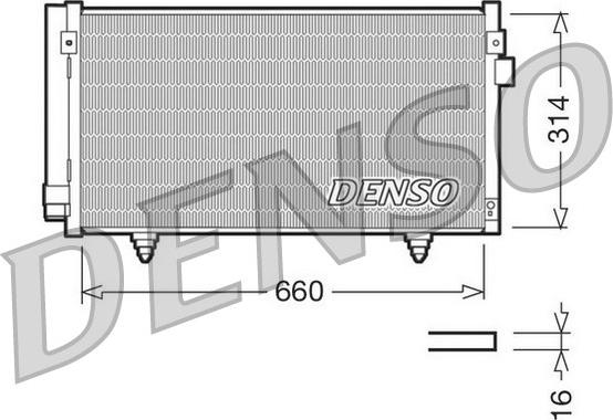 Denso DCN36003 - Kondensators, Gaisa kond. sistēma www.autospares.lv