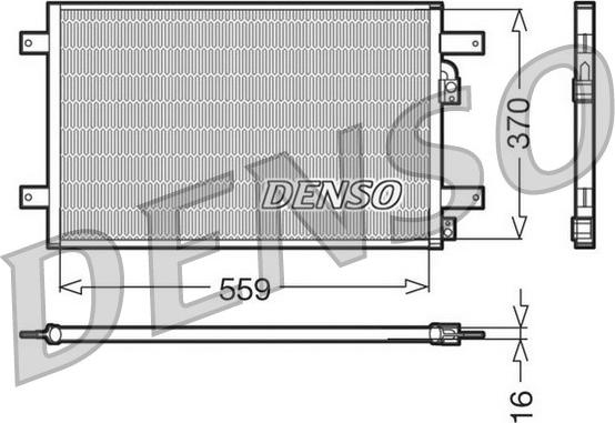Denso DCN32014 - Kondensators, Gaisa kond. sistēma www.autospares.lv