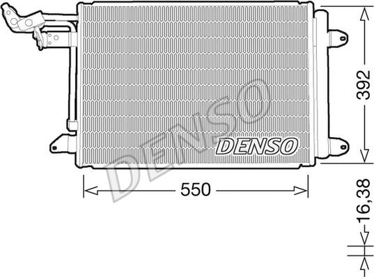 Denso DCN32032 - Kondensators, Gaisa kond. sistēma www.autospares.lv